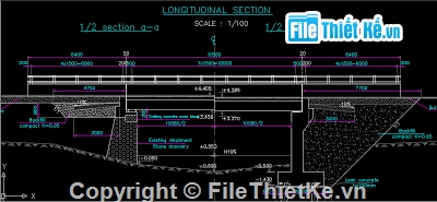 File thiết kế,Bản vẽ autocad,cầu dầm,cấu tạo cầu dầm I